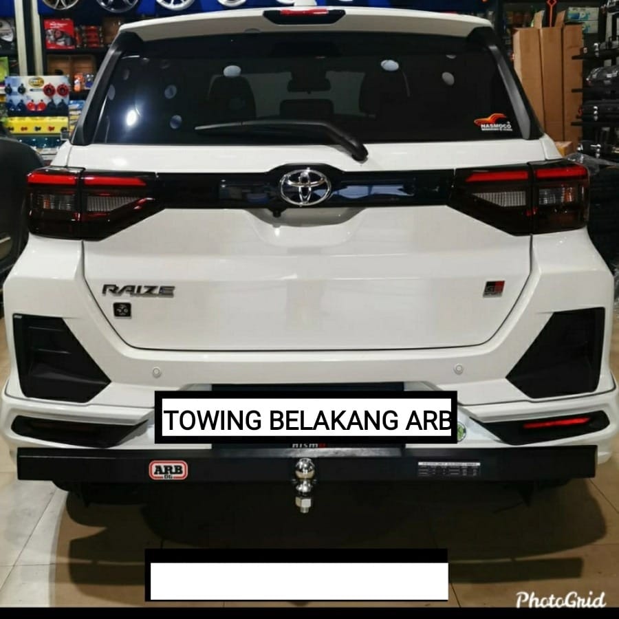 TOWING BELAKANG  TOING  MOBIL TOYOTA RAIZE DAN DAIHATSU ROCKY MODEL LONG BUMPER BEMPER BESI