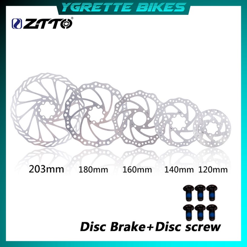 YGRETTE - ZTTO ROTOR CAKRAM PIRINGAN REM SEPEDA 6 Inci Disk Rem Sepeda Rotor Disk MTB Sepeda Bagian 120Mm/140Mm/160Mm/180Mm/203Mm G3 Rotor MTB Disk