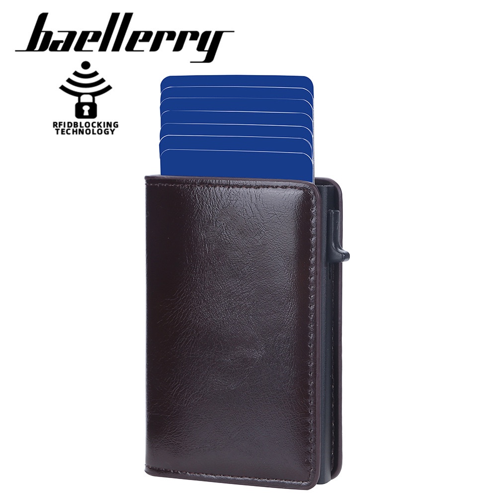 ORIGINAL BAELLERRY IMPOR K9178 DOMPET KARTU LONTAR RFID MINIMALIS