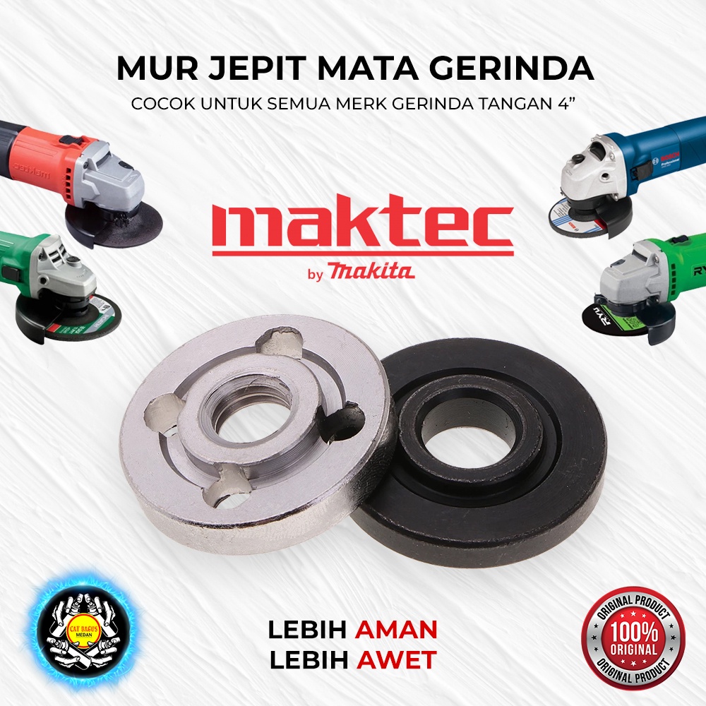 MUR BAUT M10 MESIN GERINDA TANGAN PENJEPIT MATA GRENDA GERINDA GRINDA TANGAN ANGLE GRINDER FLANGE SE