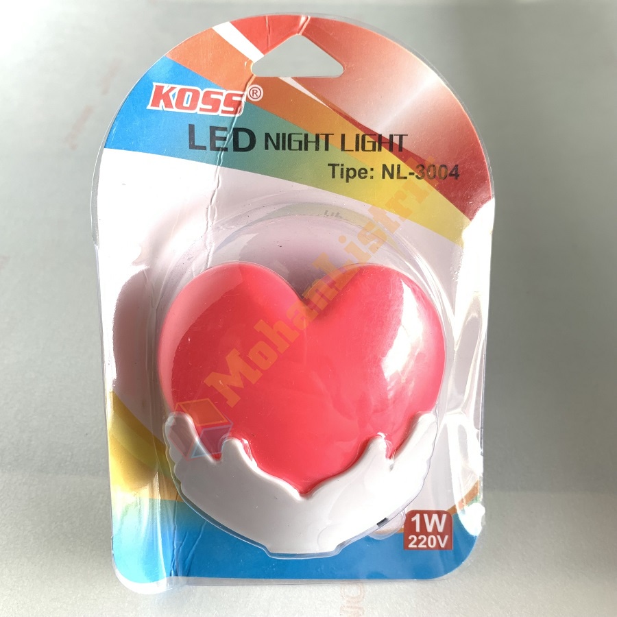 Lampu Tidur Led Karakter Love 220V 1 Watt 1W Colok Listrik On Off Karakter Lucu Murah