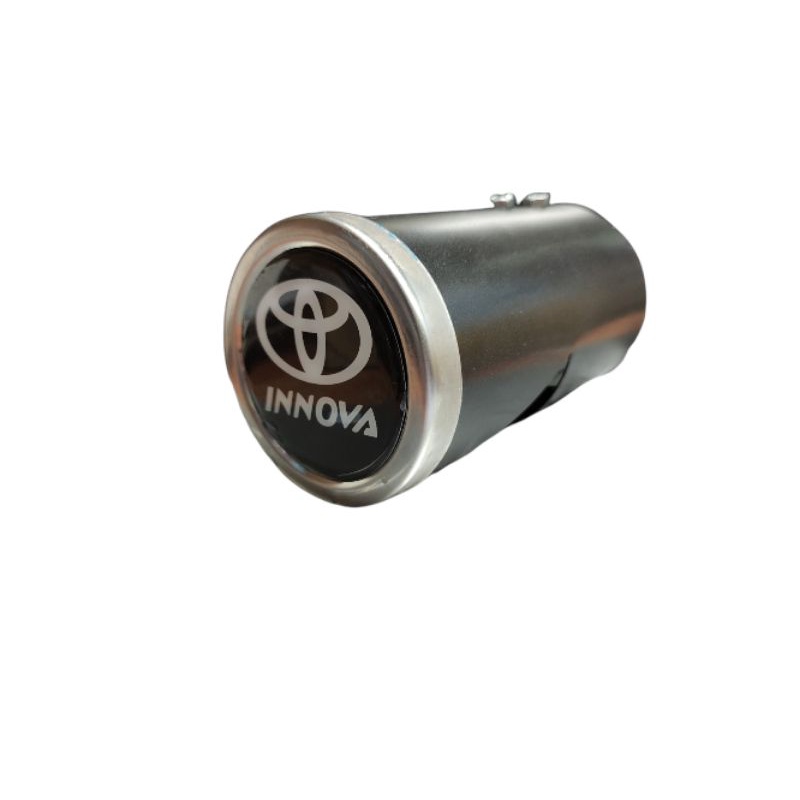 Muffler cutter Toyota Innova tutup ujung knalpot hitam variasi hiasan mobil