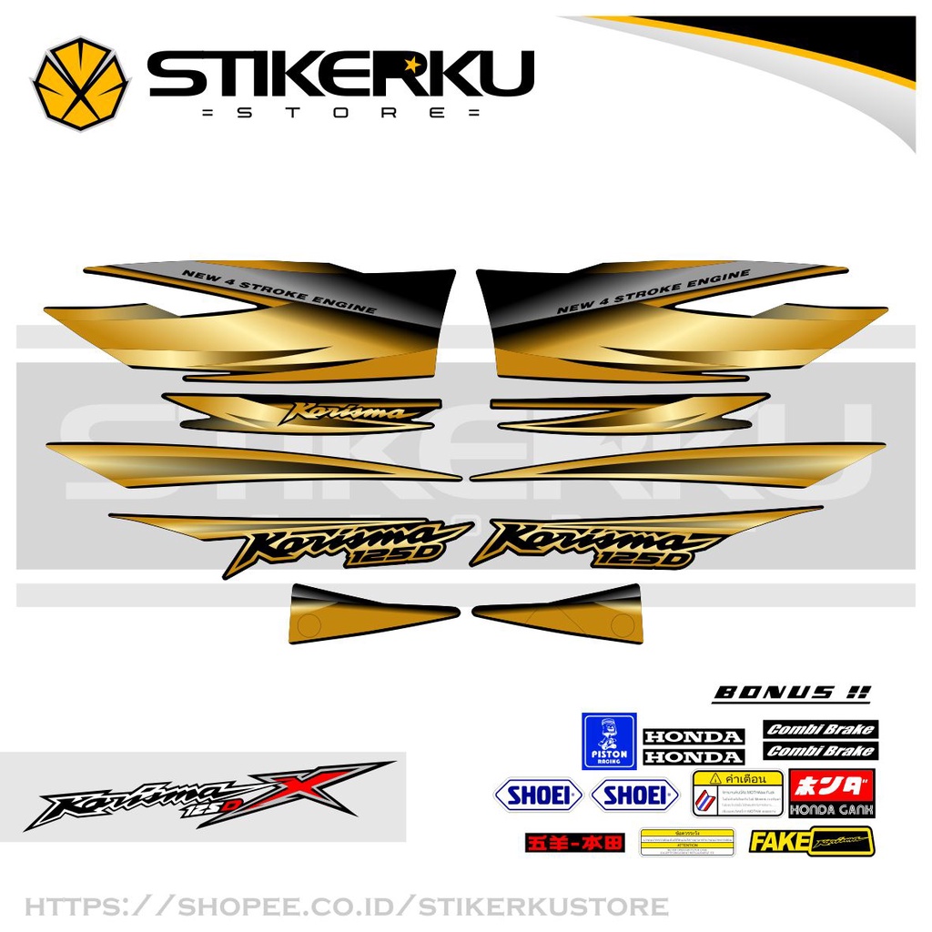 STRIPING KARISMA 125 D PART 8 / STIKER KARISMA 125 D / STICKER KARISMA 125 D  / SETIKER KARISMA 125 