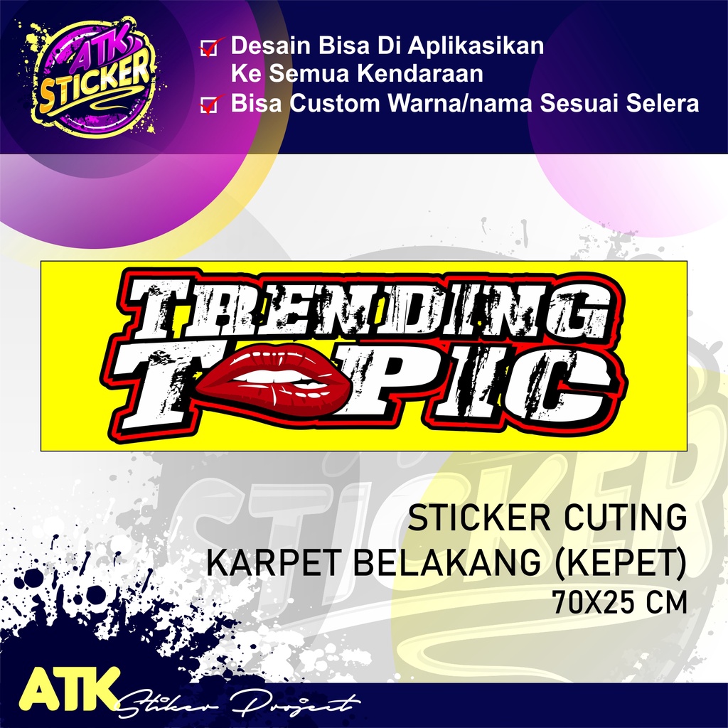 Jual Sticker Cuting Karpet Belakang Truk Stiker Kepet Karpet Belakang ...
