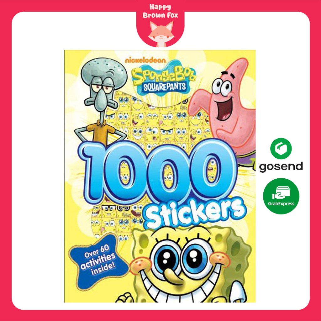 Buku Aktivitas Stiker Anak Spongebob Squarepants 1000 Stickers : Over 60 activities inside