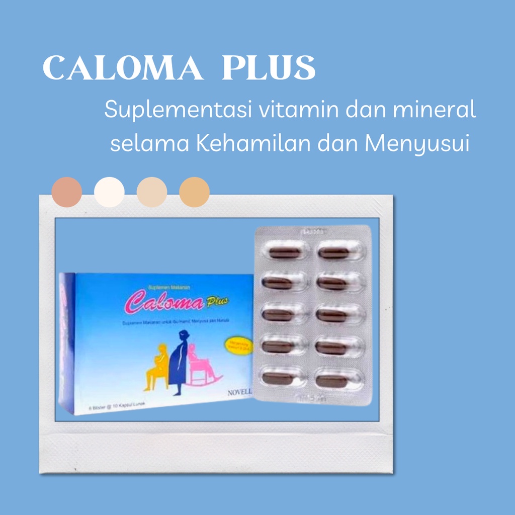 CALOMA PLUS ISI 10 KAPSUL - VITAMIN KEHAMILAN