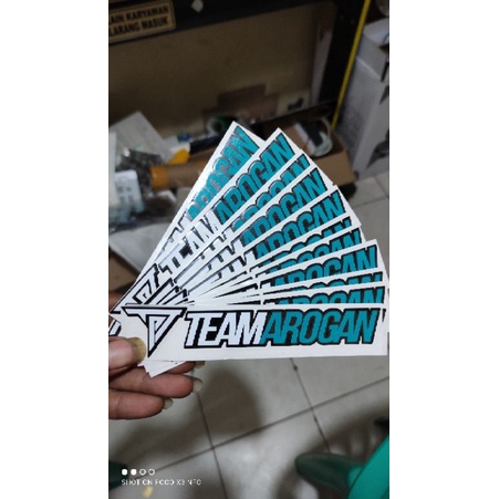 stiker TEAM AROGAN stiker motor murah