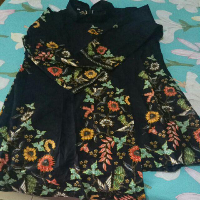 Atasan Batik Pakaian Tunik Wanita Bg 201
