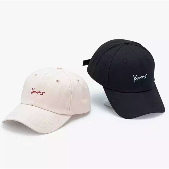 (COD) Topi Pria Distro Import Yours Unisex Model Baru TREND 2021 Topi Pria Murah Keren Simple Ori