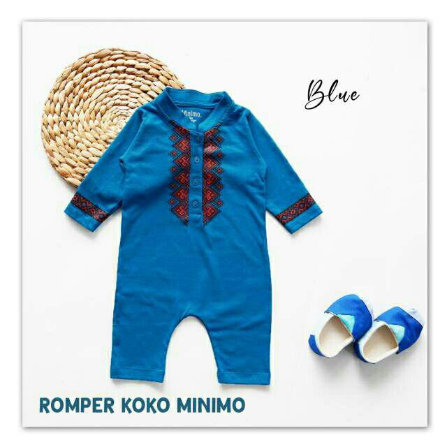 Koko Jumper Set Bayi-biru 4-9 bln