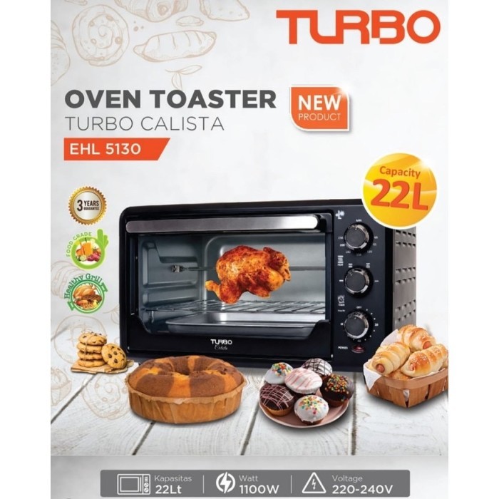 TURBO Oven EHL5130 By Philips Distributor 22 Liter Hemat Listrik BATAM GARANSI RESMI