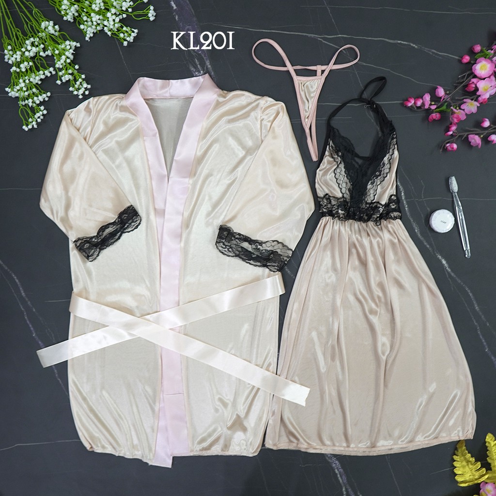 [SIAP KIRIM] BAJU TIDUR KIMONO WANITA LINGERIE SEXY BAJU TIDUR WANITA NUDE KL20I