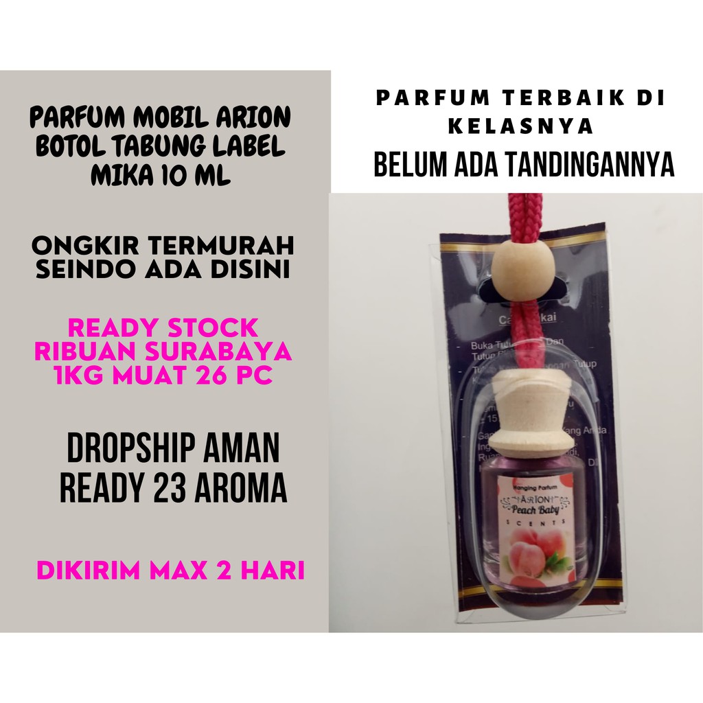 PARFUM MOBIL ARION BOTOL KOTAK LABEL MIKA