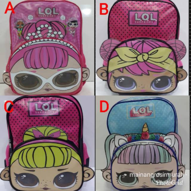 Tas ransel sd LOL /tas sekolah anak perempuan/