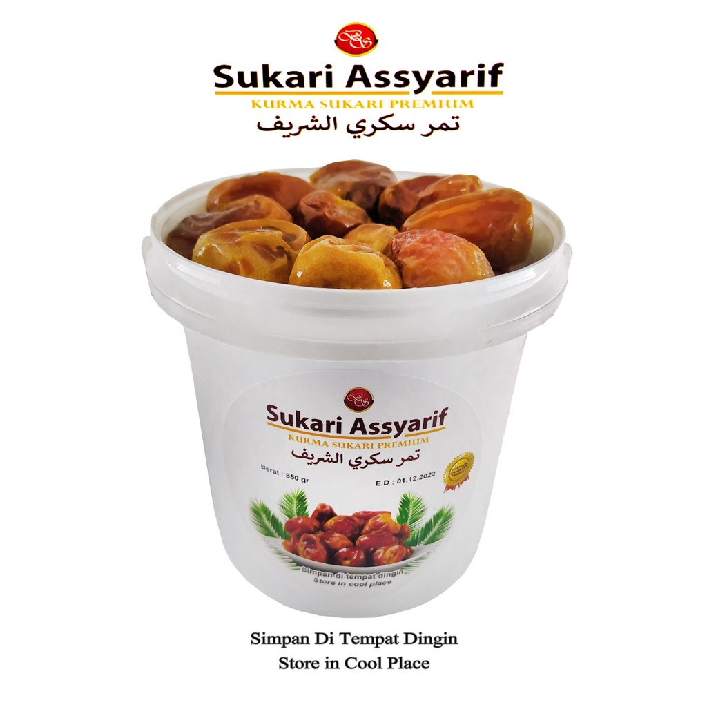 

kurma sukkari alqasim kemasan ember 850gr sukari ASSYARIF