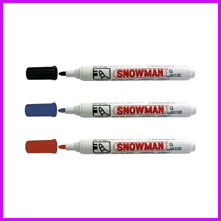 

SNOWMAN SPIDOL PERMANENT MARKER G - 12 - HITAM