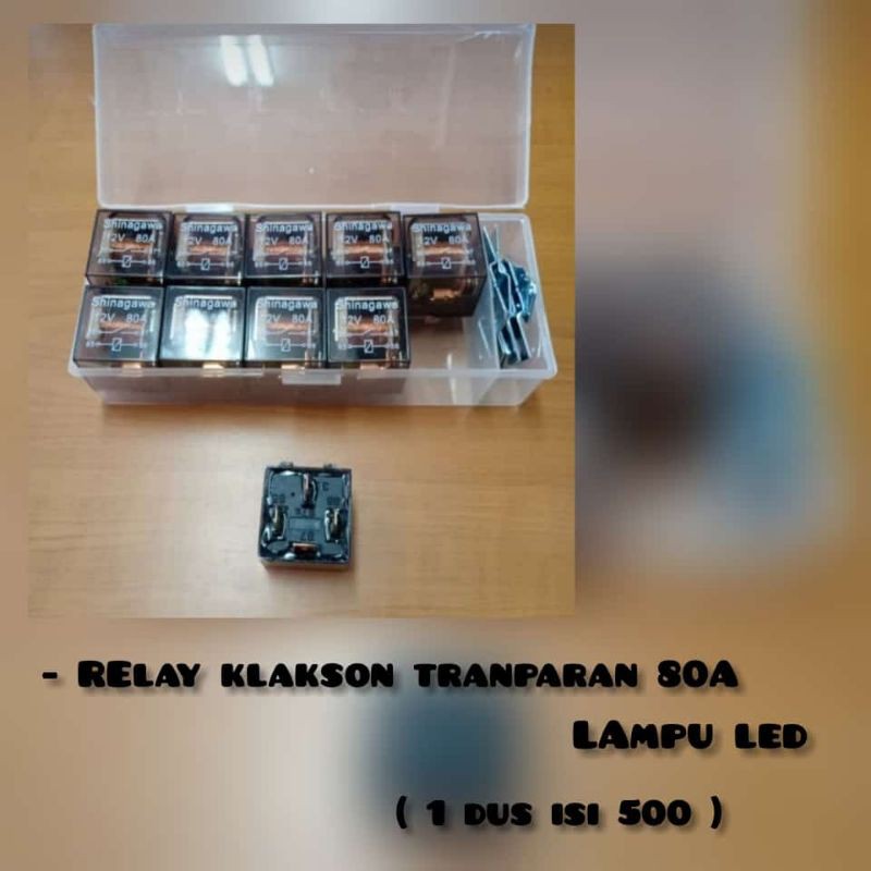 relay klakson transparans 12v