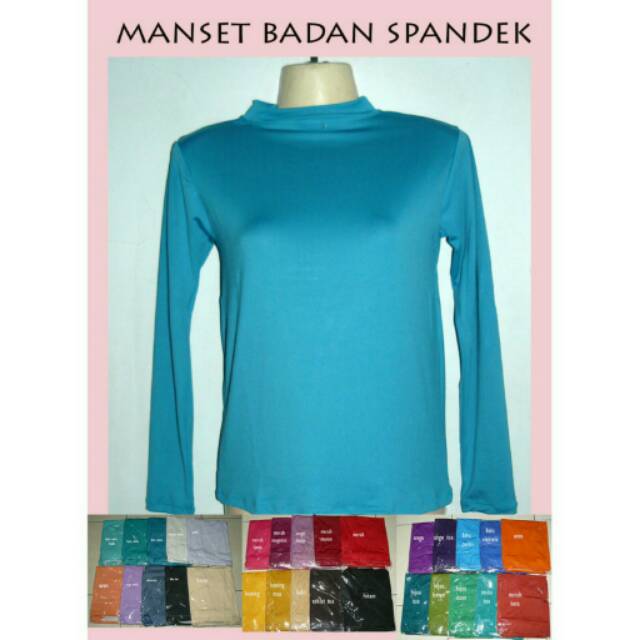 Baju manset badan spandek melar Size jumbo daleman furing ke baya wanita