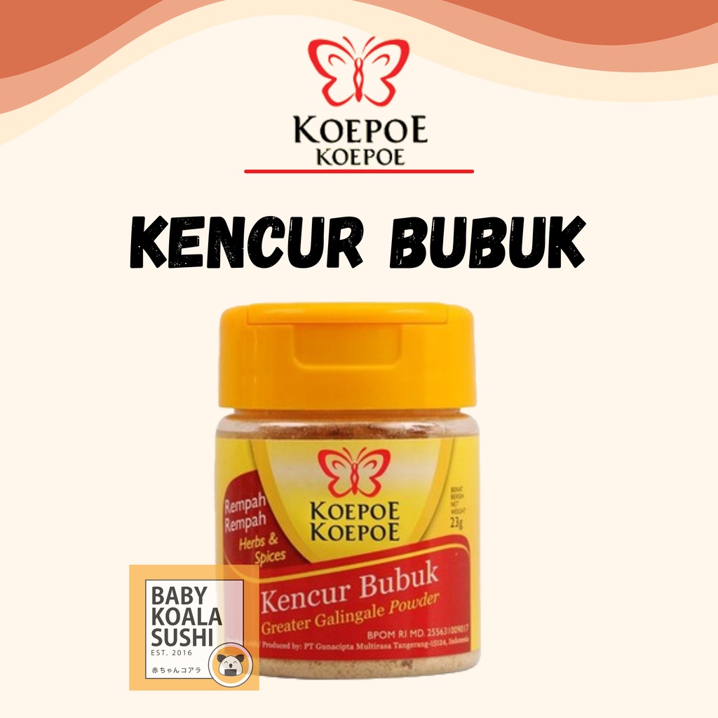 KOEPOE Kencur Bubuk 23 g Halal | Greater Galingale Powder