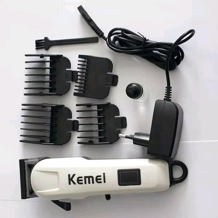 NEW Alat Cukur Rambut Rechargeable Digital Hair Clipper Kemei KM-809 A