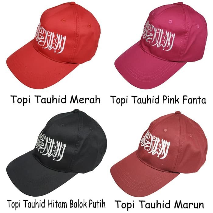 TOPI TAUHID -TOPI DAKWAH - TOPI HIJRAH MUSLIM - TOPI BASEBALL TAUHID