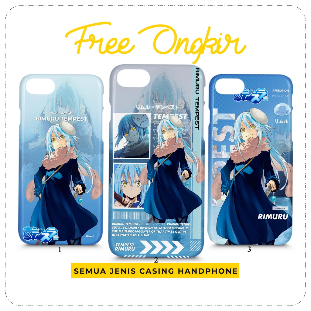 Case Anime Tensura Rimuru Tempest Casing HP All Type