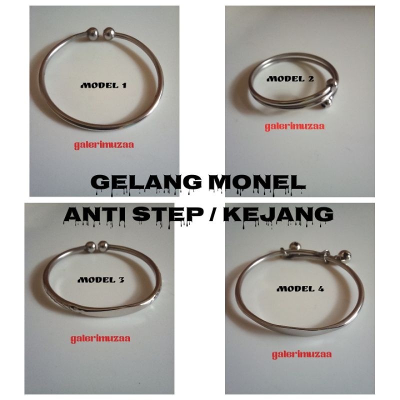 Gelang Monel Bayi / Anak / Anti Step/Anti Kejang/Gelang Monel Asli