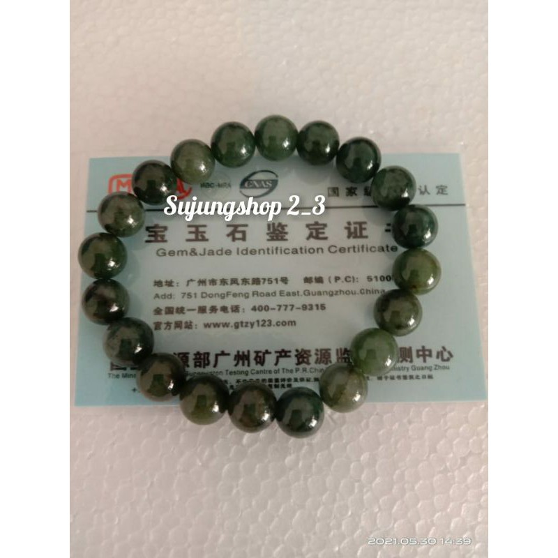 GELANG GIOK NATURAL BURMA ASLI TIPE A BERSERTIFIKAT