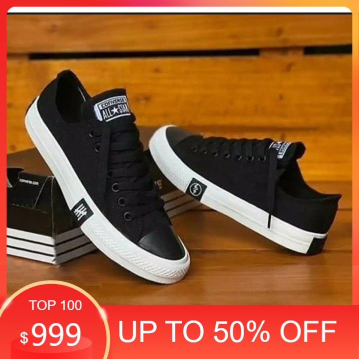 Promo Sepatu Sneakers Allstar Convers017 Undefeated Petir Cocok Buat Main Sekolah Santai