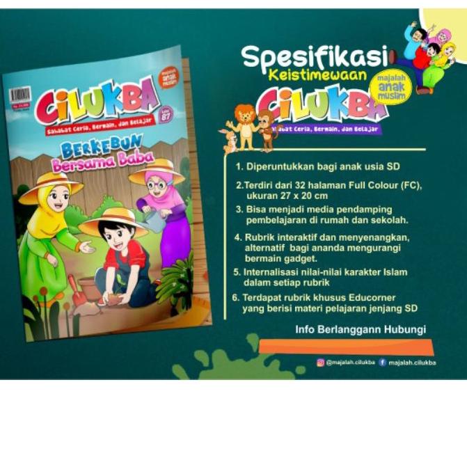 TERBARU majalah anak muslim cilukba edisi  87 terbaik