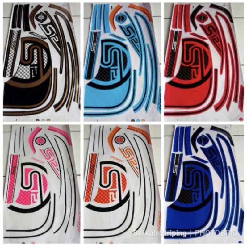 (COD)Striping Stiker Variasi Thailand Motor Scoopy Fi - S12