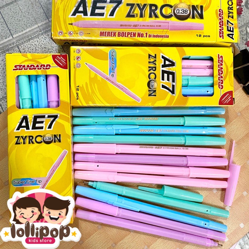 

Pen AE7 Zycron Pastel (Tinta Hitam) Murah Harga Per 1 Pcs