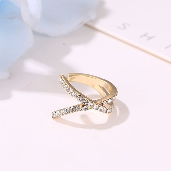 anting clip retro diamond ear clip 1pcs jan237 (3E3)