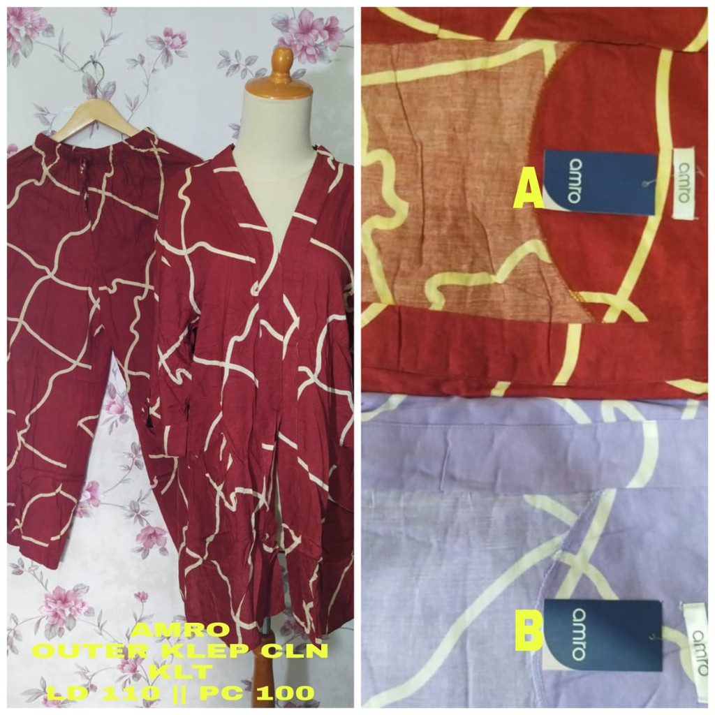 IFANI || JJ Kulot Krah LCP || Setelan Baju Tidur || Celana Kulot Berkerah || Bahan Katun Rayon Visco