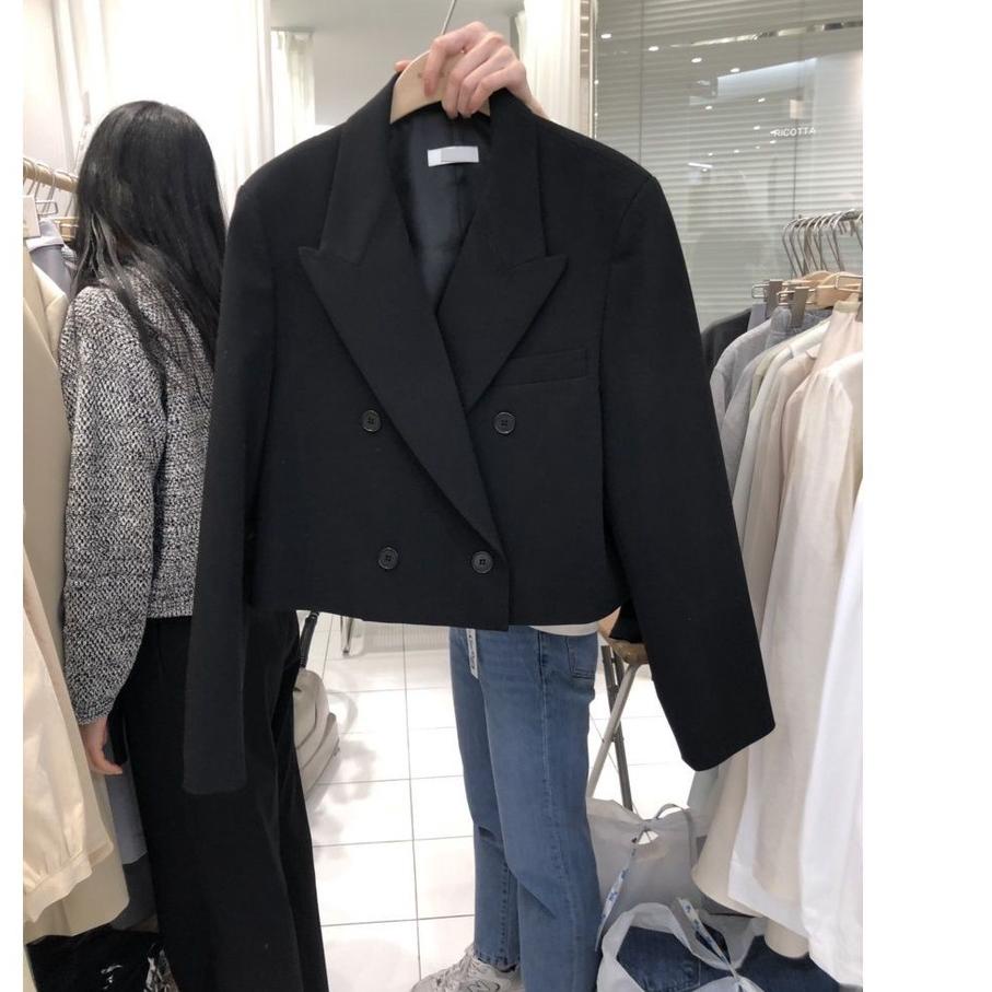 SHOPEE 10.10 [HANANEL] BLAZER WANITA - BLAZER WANITA KOREA - BLAZER CROP - BLAZER KOREA - BLAZER KEK