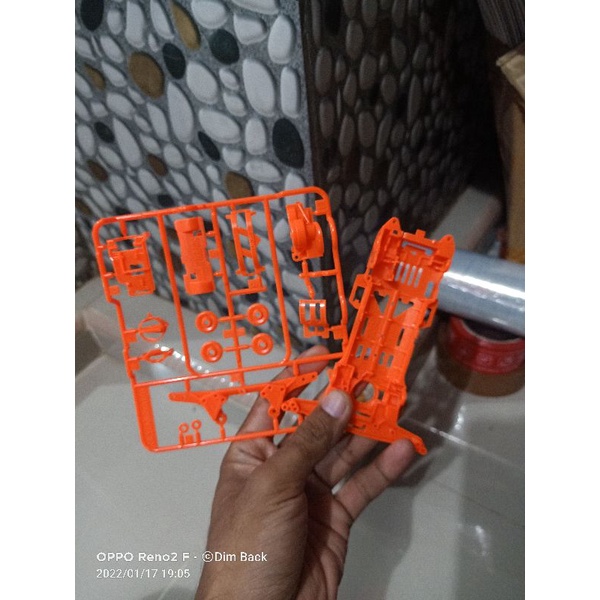 Tamiya chassis super 2 S2 super II + gearbox (ORANGE)