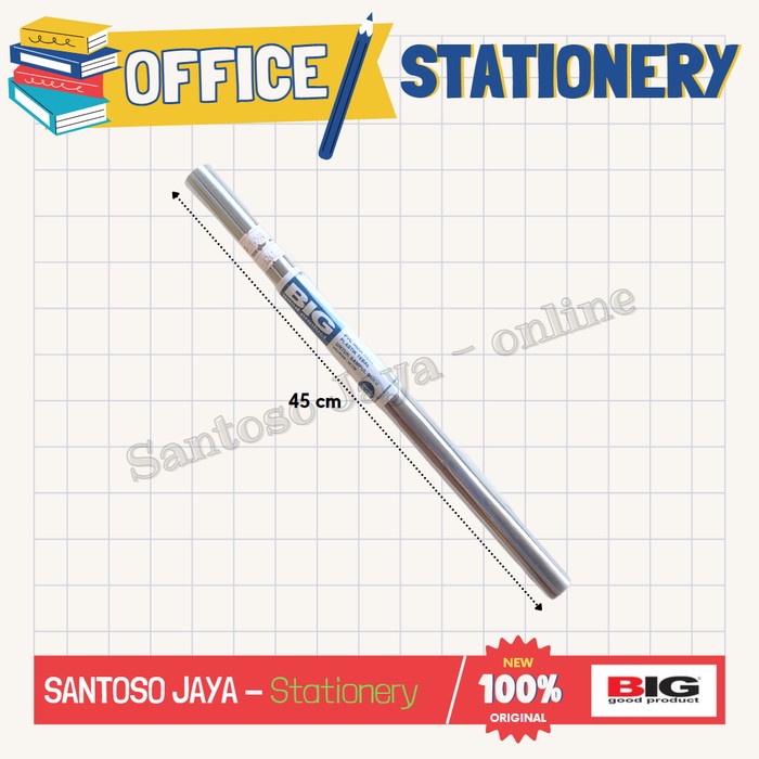 

Sampul Buku MIKA Gulung merk BIG - Sampul Komik PVC Roll 45x500 cm