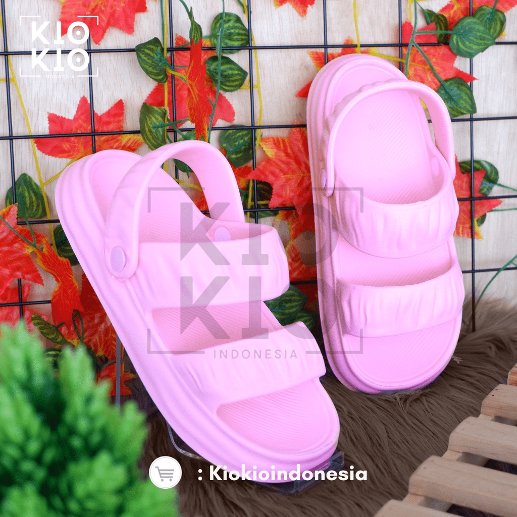 Sandal Jelly / Sandal Slop Eva Wanita Perempuan Sandal Rumah Wanita Soft Slipper Anti Slip Elastic Empuk