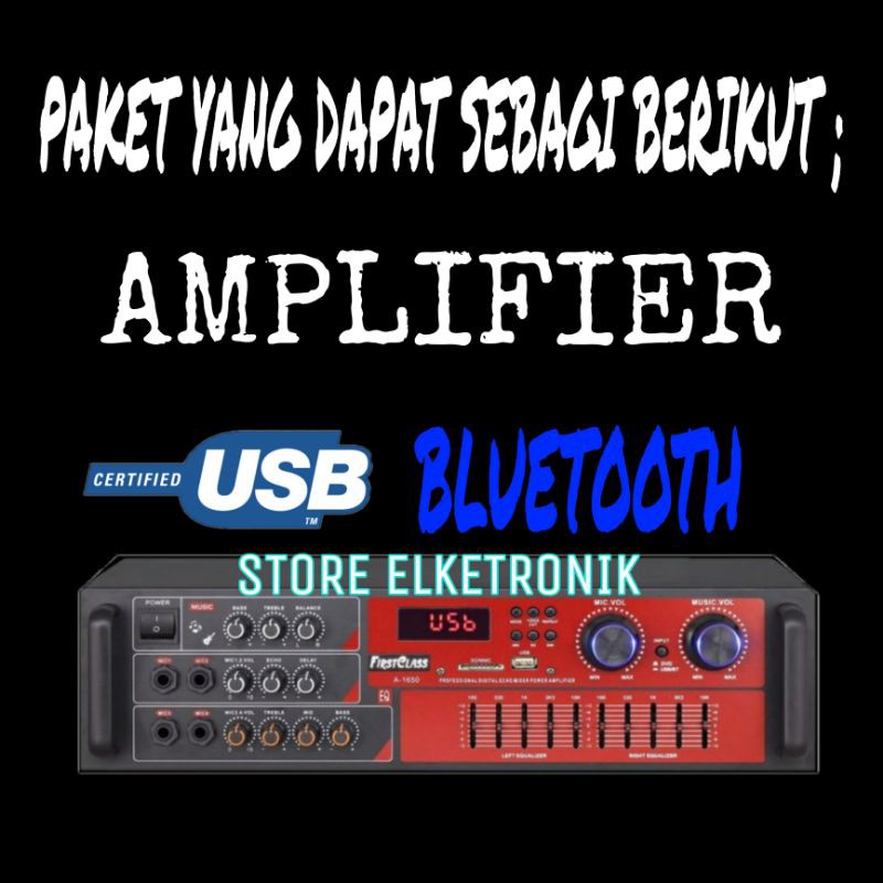 Paket Sound 5 in Cafe Dan Kantor Speaker White 4 Titik Ampli Bluetooth