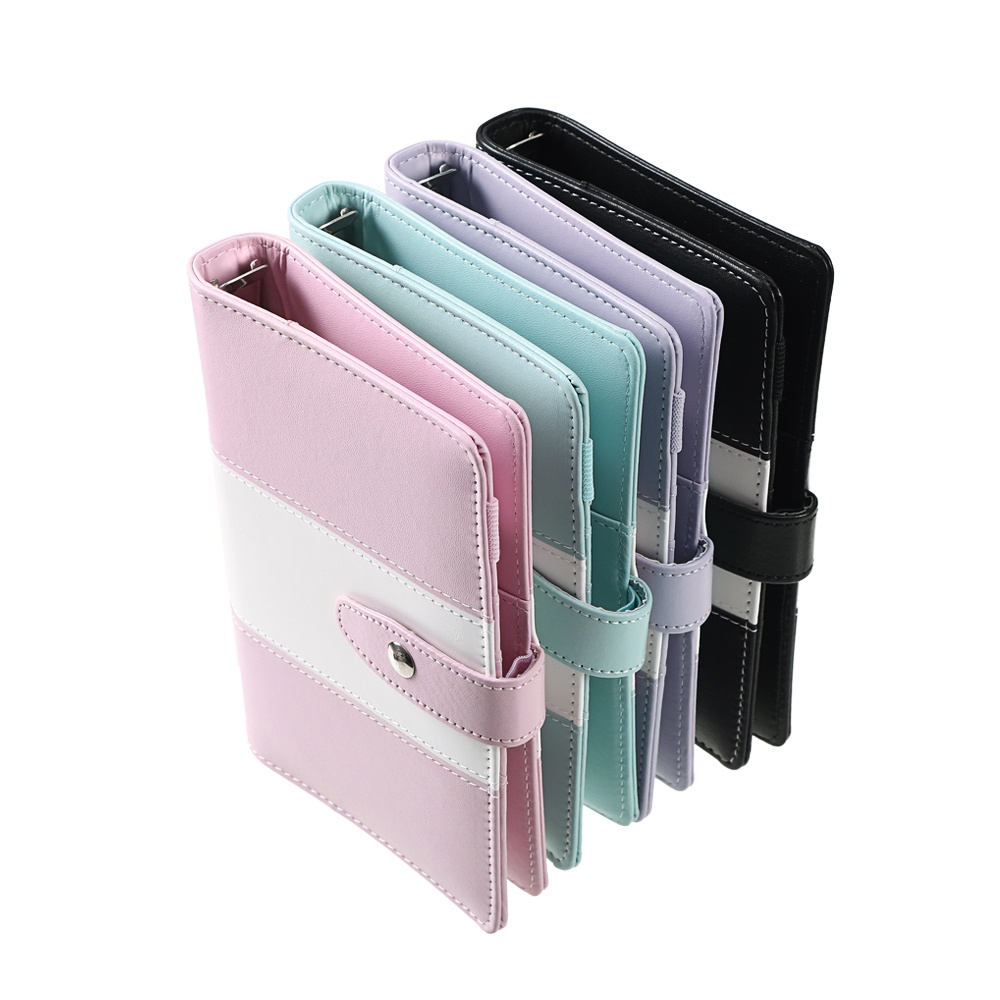 Buku Catatan / Agenda / Binder / Loose Leaf A6 Bahan Kulit PU Dengan 6 Ring