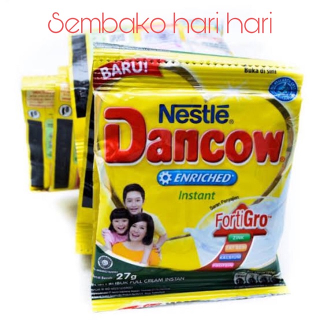 

Dancow susu putih 1 renceng @10sachet / dancow instant sachet