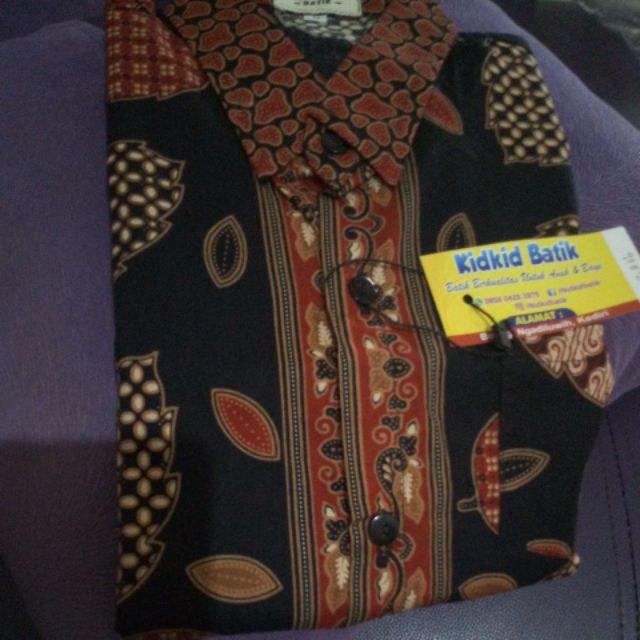 Baju Batik Anak Laki Kemeja Batik Anak Cowok Modern Hem Kekinian Usia 1-14 Tahun Kode Bk-20