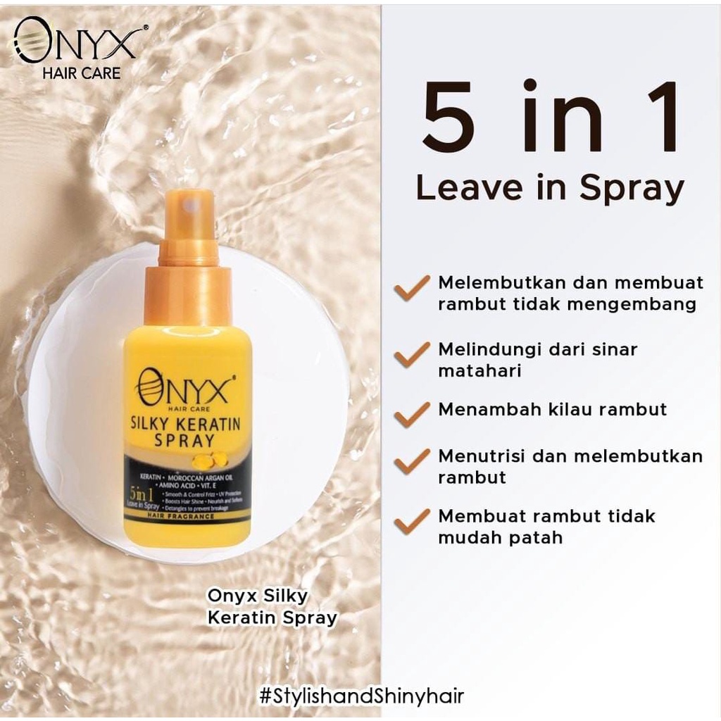 ONYX HAIR CARE SILKY KERATIN SPRAY 5IN1