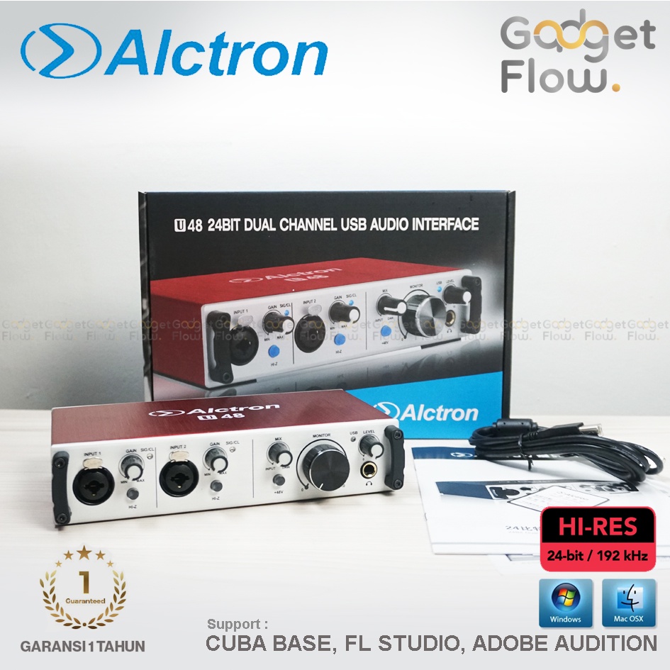 Soundcard Recording Alctron U48 U 48 Sound card Rekaman 24bit PC