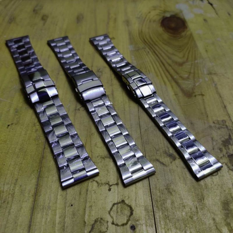 Strap Tali Jam Tangan Stainless Steel 20mm 22mm 24mm Lurus