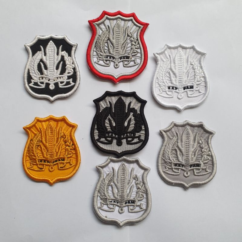 Logo kewenangan satpam bordir timbul 3D