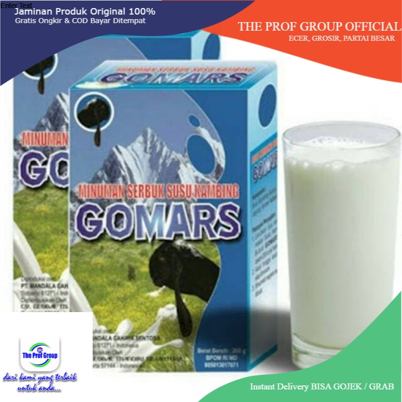 

Susu kambing Etawa Gomars Original 200 gr - Susu Gomars Etawa Bubuk Terbaik