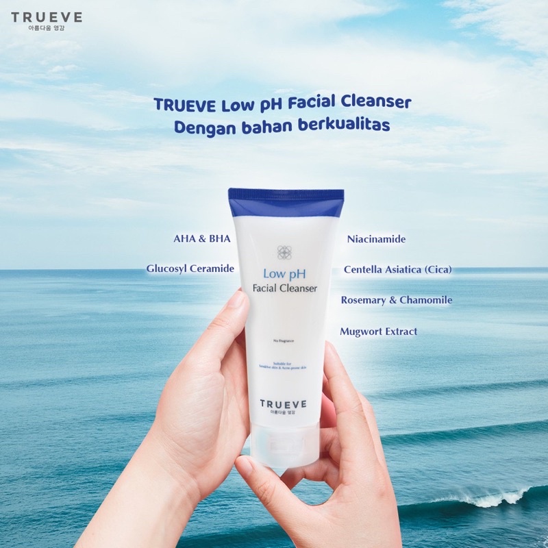 TRUEVE Gentle Foaming / Gentle Low pH Facial Cleanser 100gr BPOM - Trueve Facewash, Sabun Cuci Muka