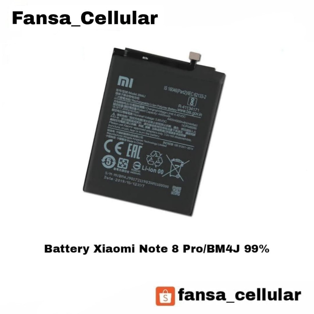Jual Battery Xiaomi Redmi Note 8 Pro / BM4J | Shopee Indonesia