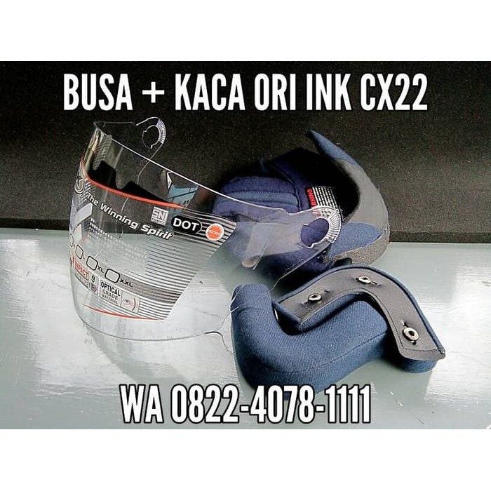 BUSA HELM + KACA VISOR HELM INK CX22- CX 22 ORIGINAL